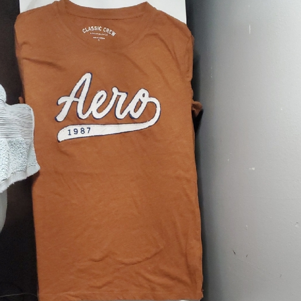 Aeropostale Brown Classic Crew Tee